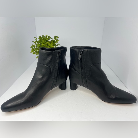 NEW Vince Hilda Leather Ankle Boots Black Size 5.5 - Picture 8 of 15